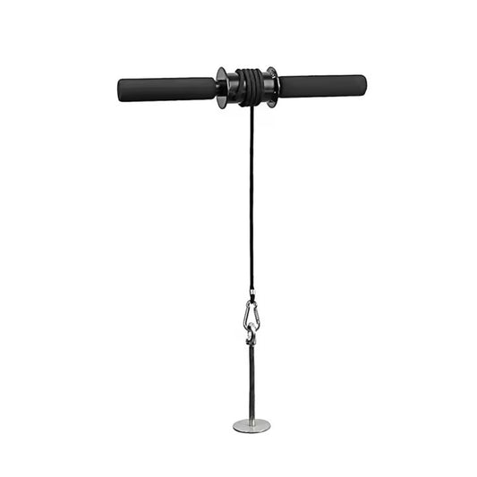 Black forearm trainer with rolling bar
