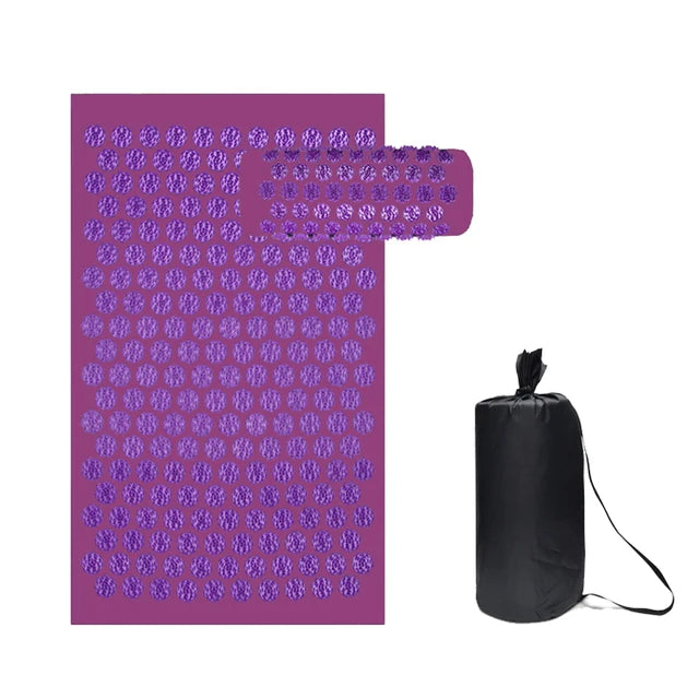 ZenRelief Acupressure Mat – Relaxation & Pain Relief. Acupressure Yoga Mat Kuznetsov Applicator Cushion Sensi Massage Body Needles With Spikes Pillow Foot Massager Fitness Pilates