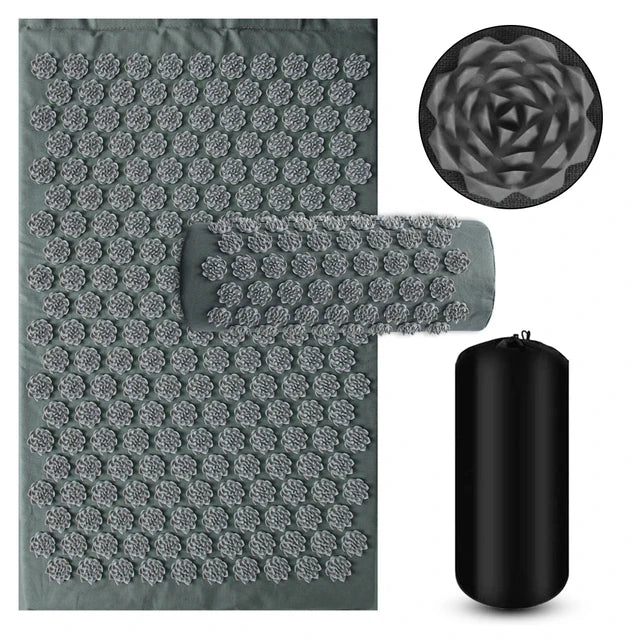 ZenRelief Acupressure Mat – Relaxation & Pain Relief. Acupressure Yoga Mat Kuznetsov Applicator Cushion Sensi Massage Body Needles With Spikes Pillow Foot Massager Fitness Pilates
