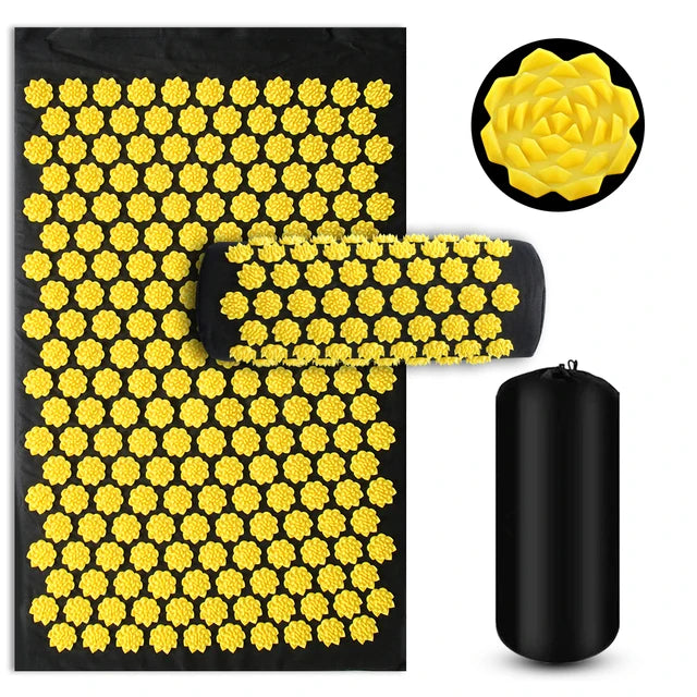 ZenRelief Acupressure Mat – Relaxation & Pain Relief. Acupressure Yoga Mat Kuznetsov Applicator Cushion Sensi Massage Body Needles With Spikes Pillow Foot Massager Fitness Pilates