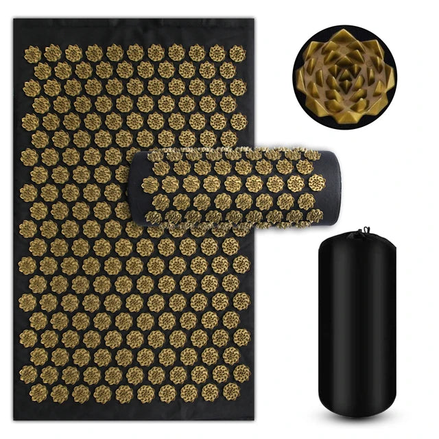 ZenRelief Acupressure Mat – Relaxation & Pain Relief. Acupressure Yoga Mat Kuznetsov Applicator Cushion Sensi Massage Body Needles With Spikes Pillow Foot Massager Fitness Pilates