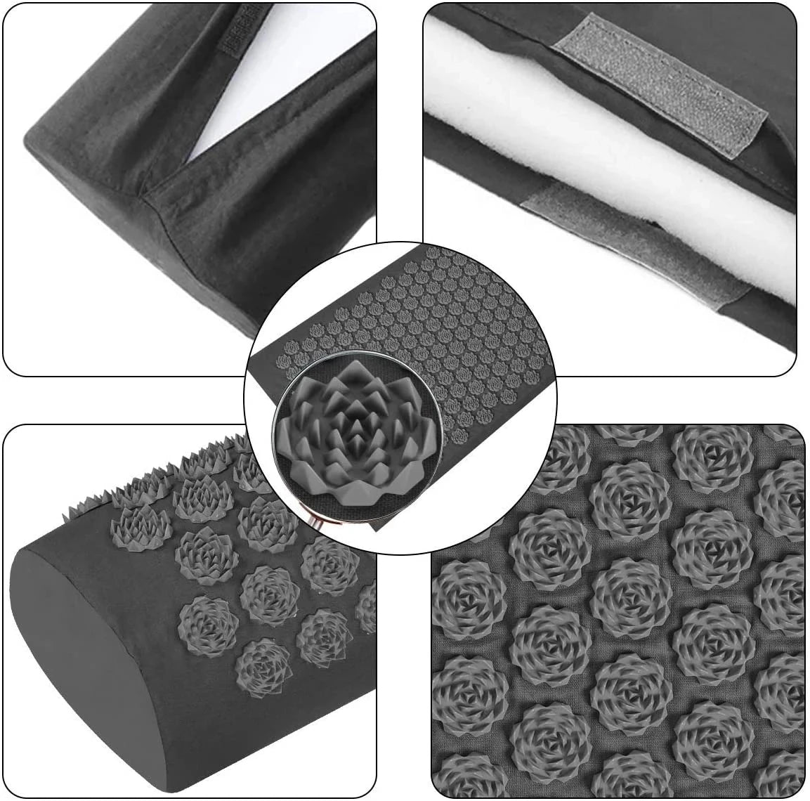ZenRelief Acupressure Mat – Relaxation & Pain Relief. Acupressure Yoga Mat Kuznetsov Applicator Cushion Sensi Massage Body Needles With Spikes Pillow Foot Massager Fitness Pilates