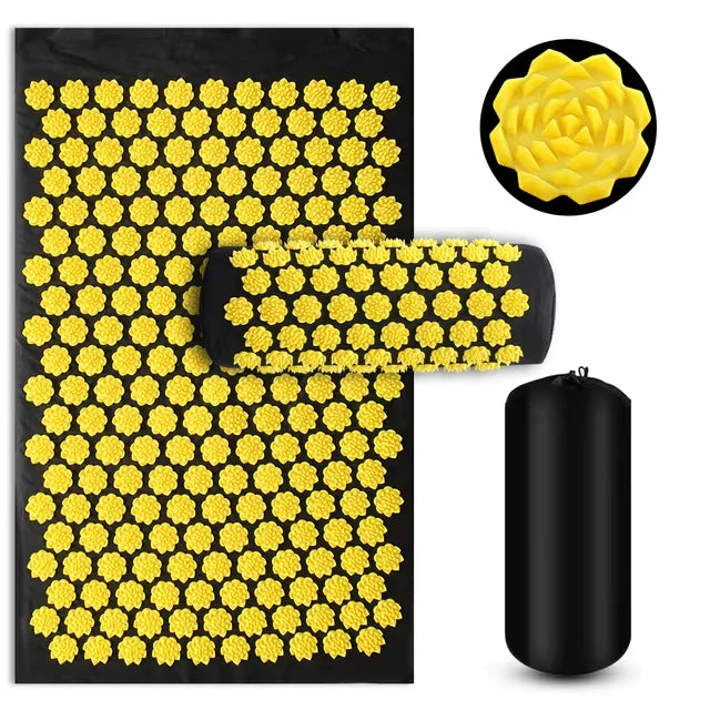 ZenRelief Acupressure Mat – Relaxation & Pain Relief. Acupressure Yoga Mat Kuznetsov Applicator Cushion Sensi Massage Body Needles With Spikes Pillow Foot Massager Fitness Pilates