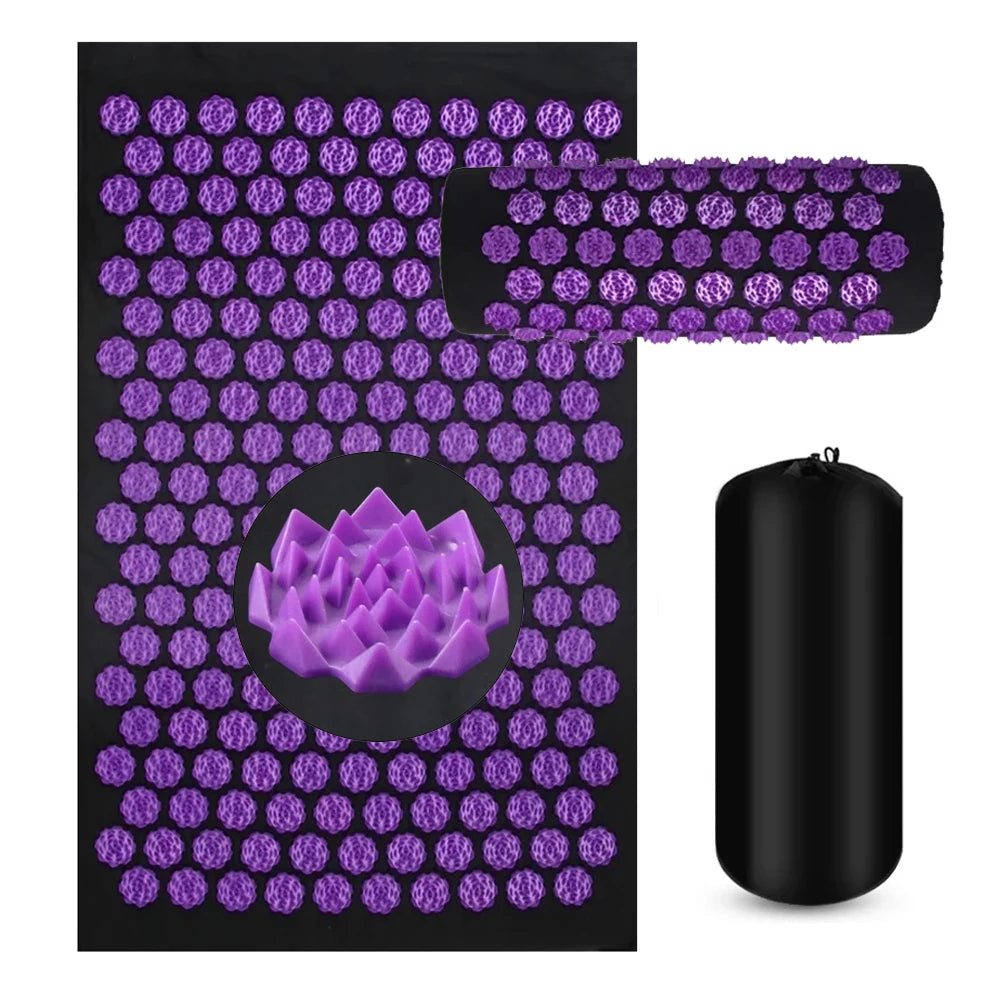 ZenRelief Acupressure Mat – Relaxation & Pain Relief. Acupressure Yoga Mat Kuznetsov Applicator Cushion Sensi Massage Body Needles With Spikes Pillow Foot Massager Fitness Pilates