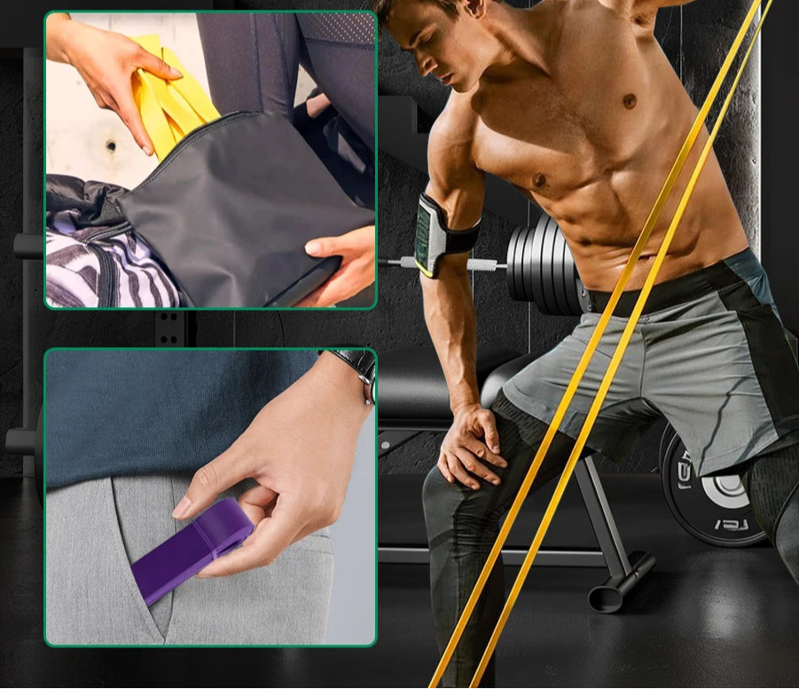 Ultimate Resistance Band Set – 5–120 lbs Home Workout Kit for Fitness, Yoga & Boxing Training
